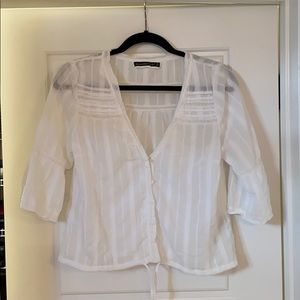 Abercrombie white blouse